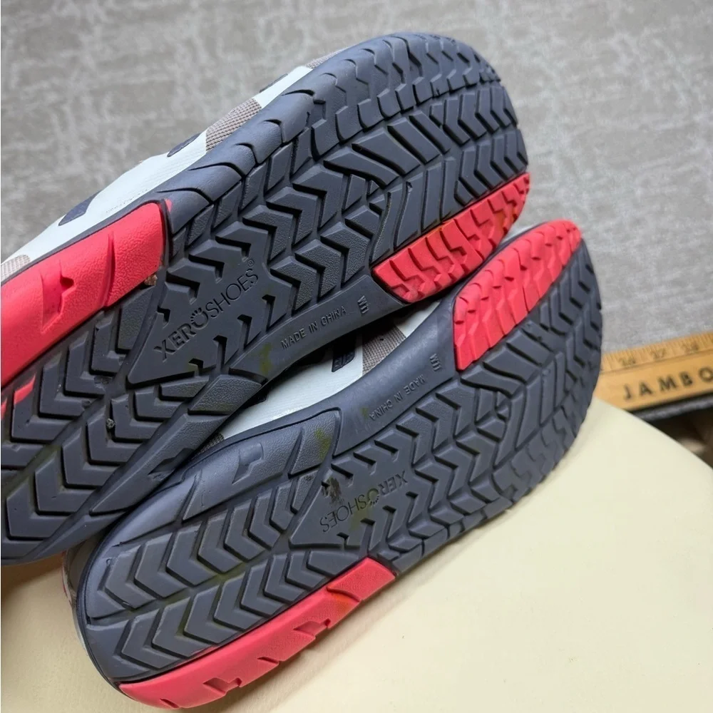 Xero Gray Pink Minimalist Barefoot Lace Up Running Active Sneaker Size 11